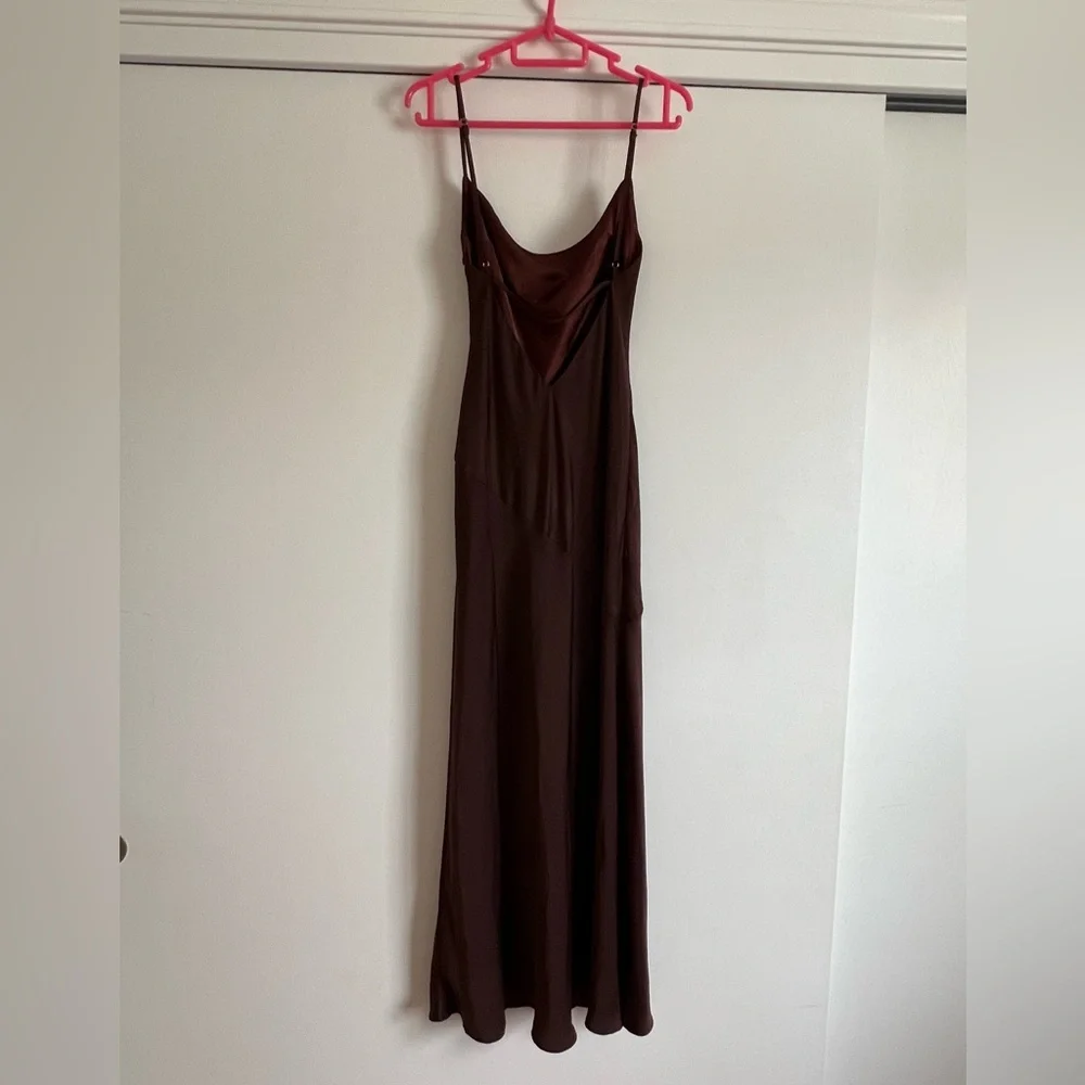 Meshki Chocolate Brown Maxi Dress - Picture 2 of 4